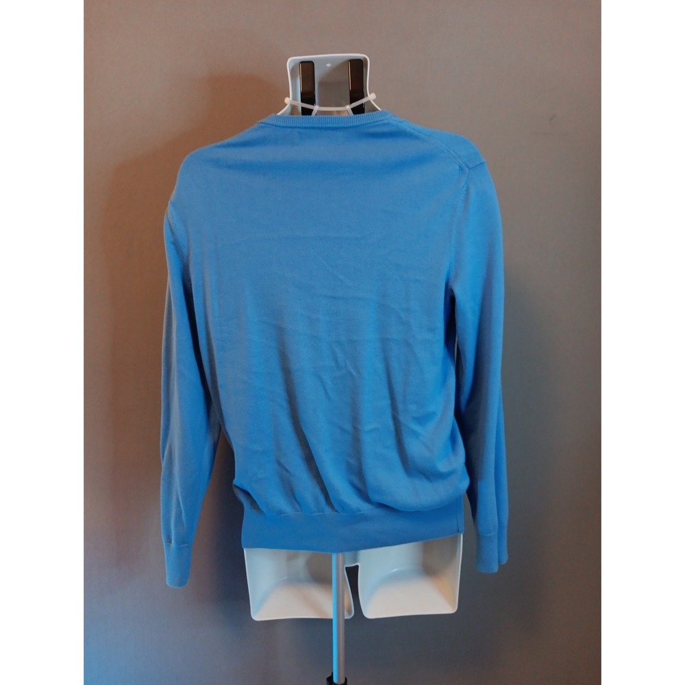 Ck Calvin Klein Sky Supima‎ Cotton Blue Sweater Sz Small - Picture 3 of 5